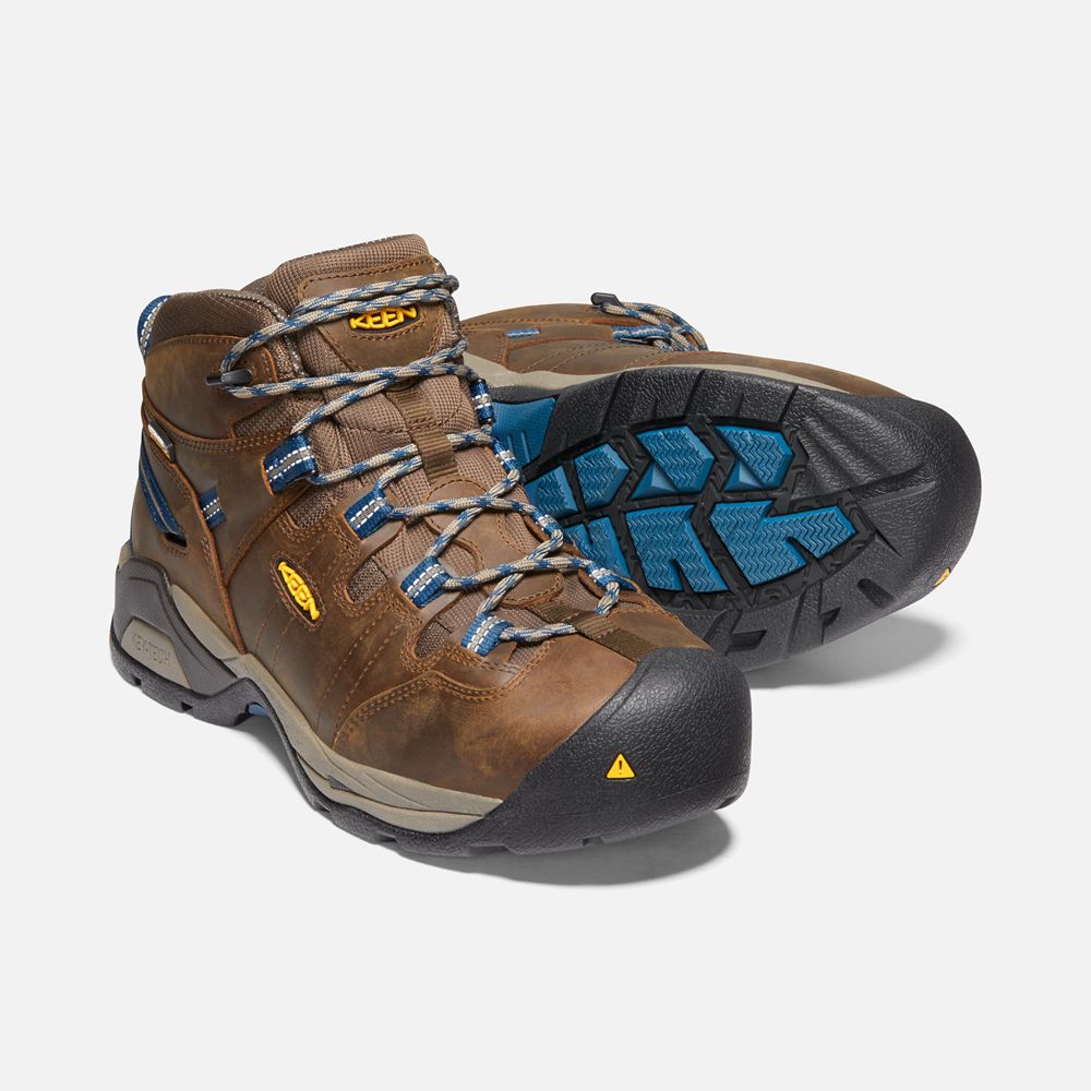 Botte de Travail Keen Homme Marron | Detroit Xt Waterproof (Steel Toe) | JSAUO-3962